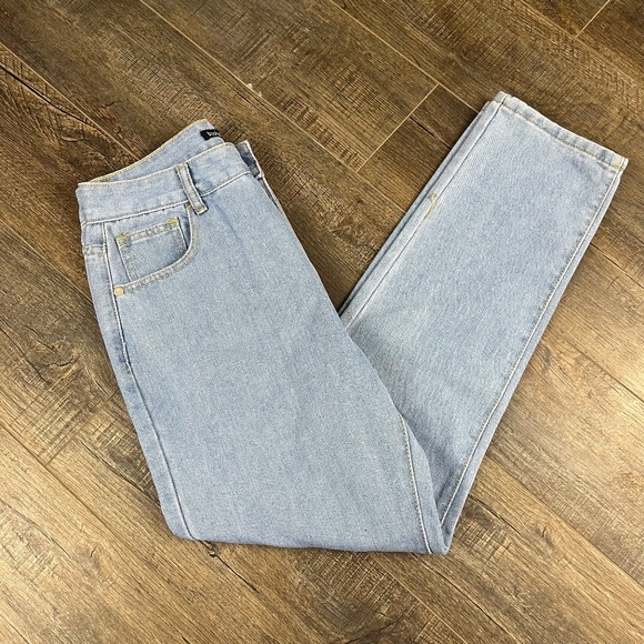 boohoo High Rise Blue Jeans Pants Denim ((size 6)) - Picture 4 of 8
